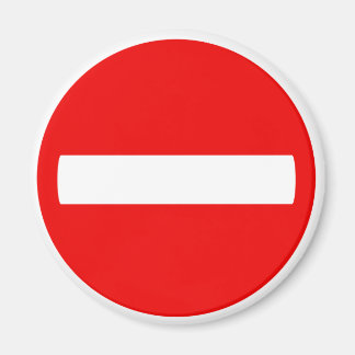 Imán No introducir Rótulo (imán)