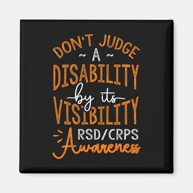 Imán No Juzguen A Disability Rsd Crps Awareness (Frente)