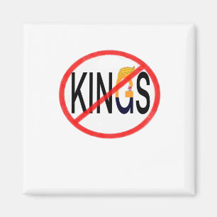 Imán No Kings Anti Clásico Minimalista Limpio