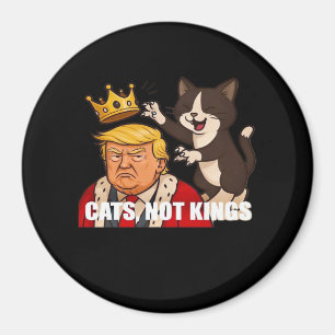 Imán No Kings Anti Gatos Divertido Estilo Clásico
