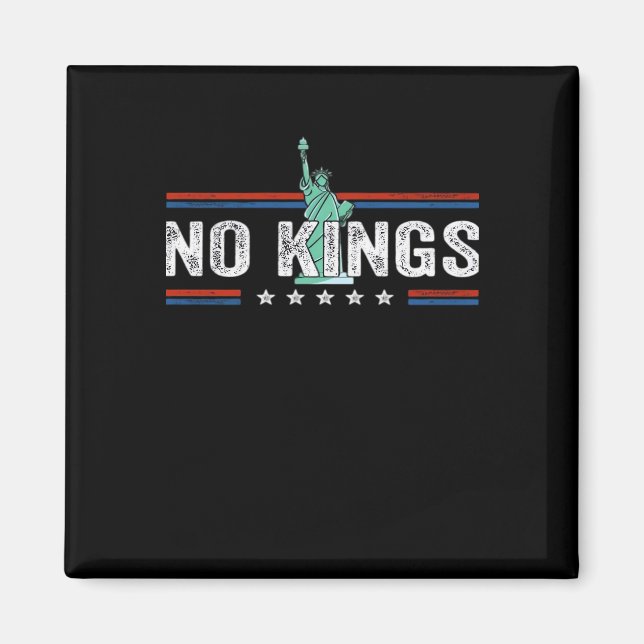 Imán No Kings Day Retro Classic Design (Frente)
