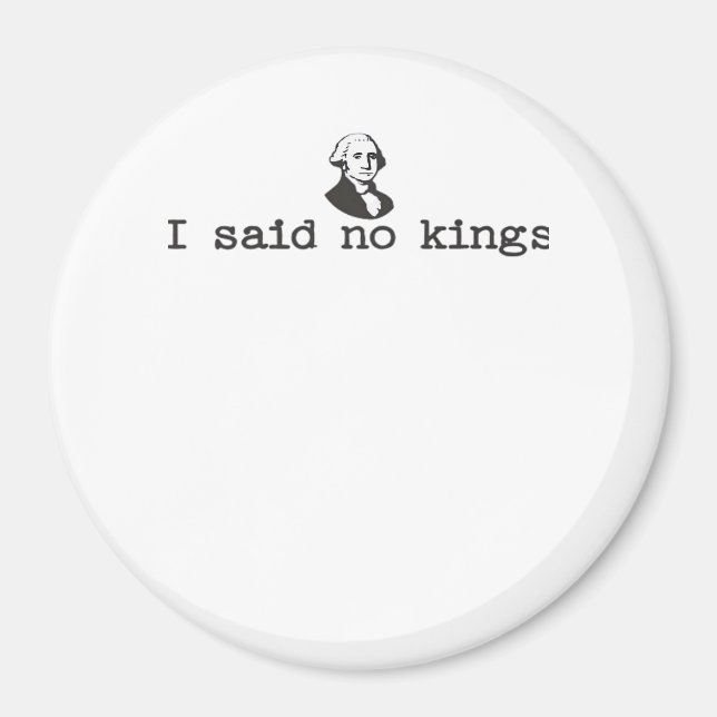 Imán No Kings In America Bold Casual (Frente)