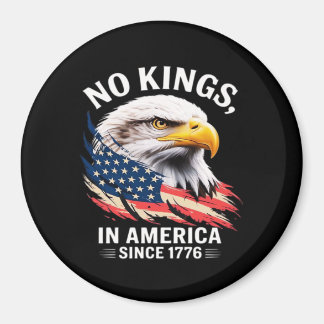 Imán No Kings In America Classic Retro Graphic Design