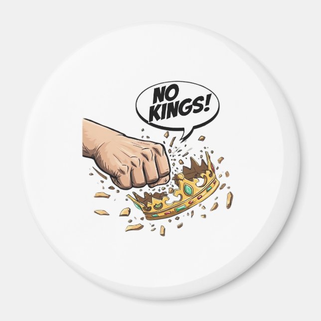 Imán No Kings In America Creative Design (Frente)