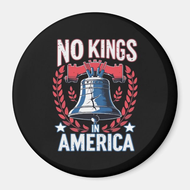 Imán No Kings In America Design Classic Artistic Graphi (Frente)