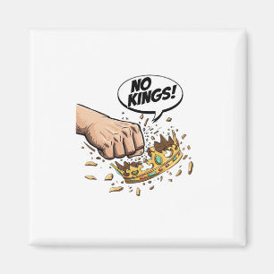 Imán No Kings In America Diseño Creativo