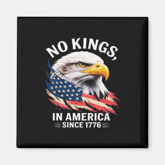 Imán No Kings In America Diseño Gráfico Clásico Retro