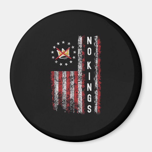 Imán No Kings In America Minimal Clean (Frente)