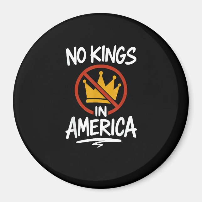 Imán No Kings In America No Crown Minimal Clean (Frente)