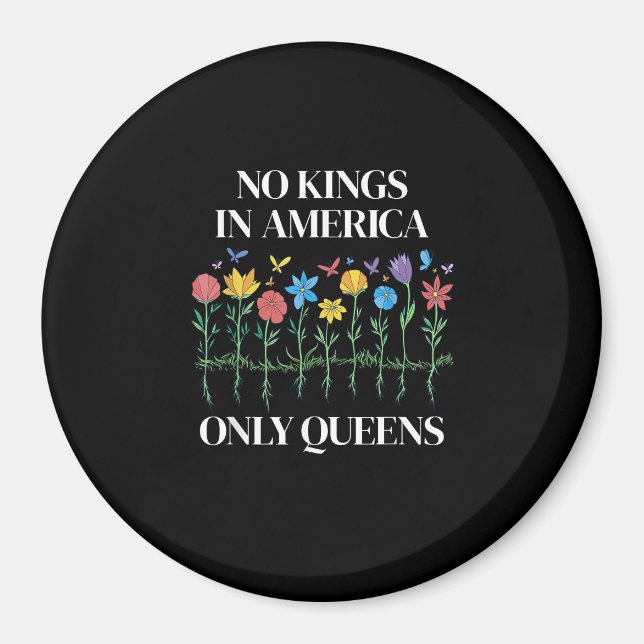Imán No Kings In America Only Queens Funny Queer Gay Pr (Frente)