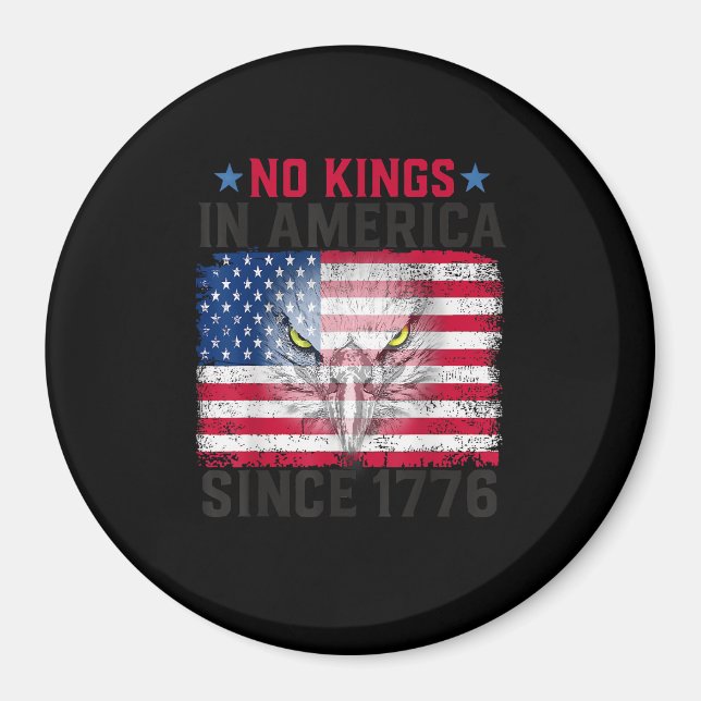 Imán No Kings In America Since 1776 Freedom Creative De (Frente)