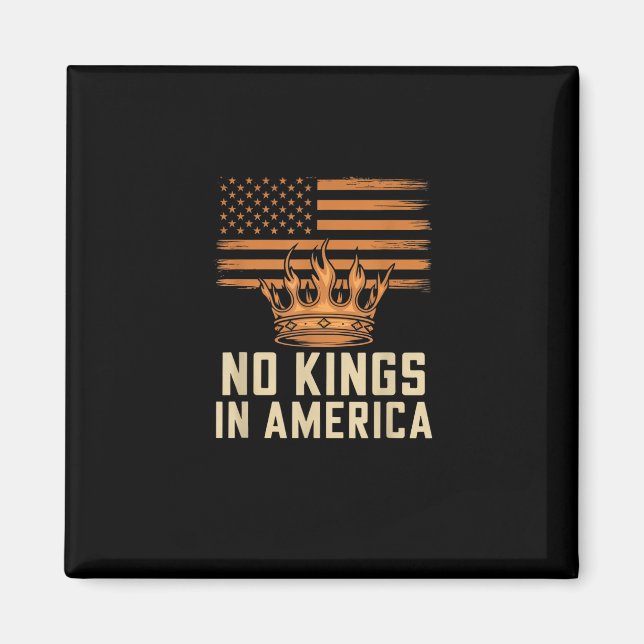 Imán No Kings In America United States Independence Cre (Frente)