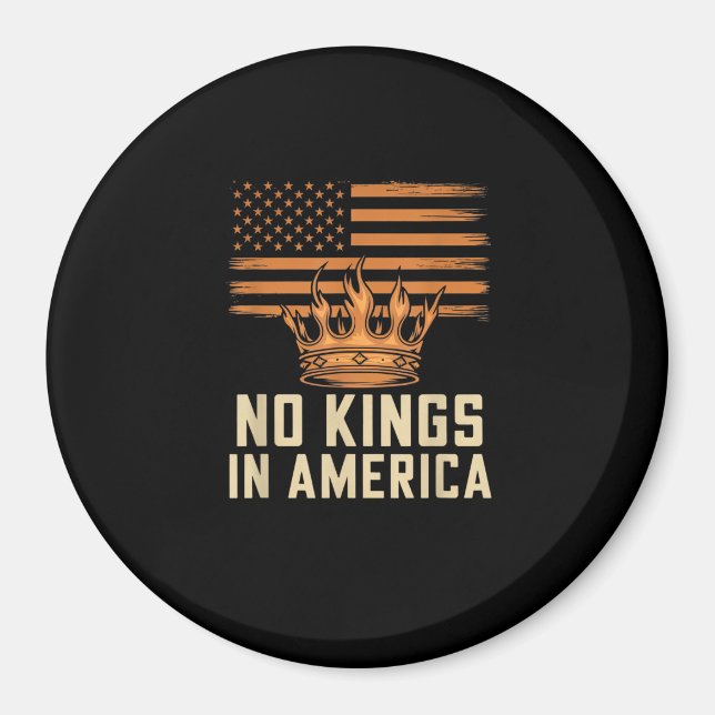 Imán No Kings In America United States Independence Cre (Frente)
