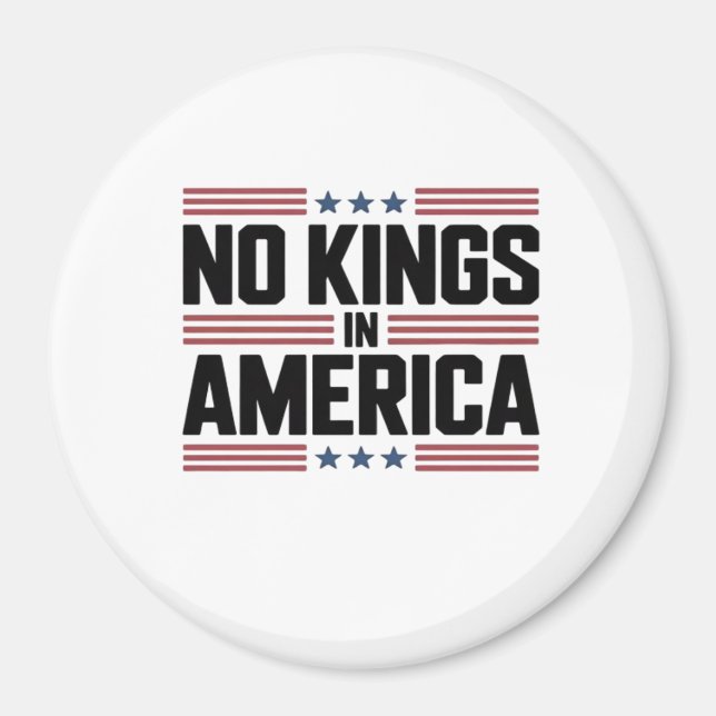 Imán No Kings In America USA Creative Style (Frente)