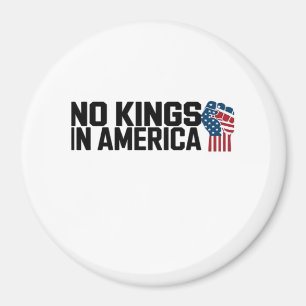Imán No Kings In America USA Gráfico Vintage