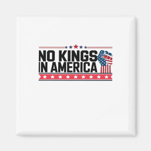 Imán No Kings In America USA Minimal Limpio