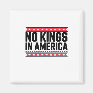 Imán No Kings In America USA Minimal Limpio