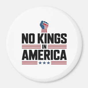 Imán No Kings In America USA Retro Clásico