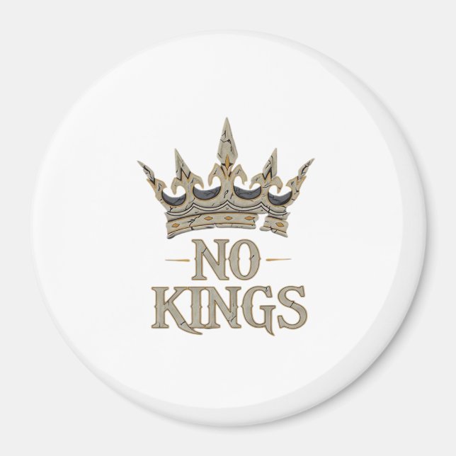 Imán No Kings In America Vintage Graphic (Frente)