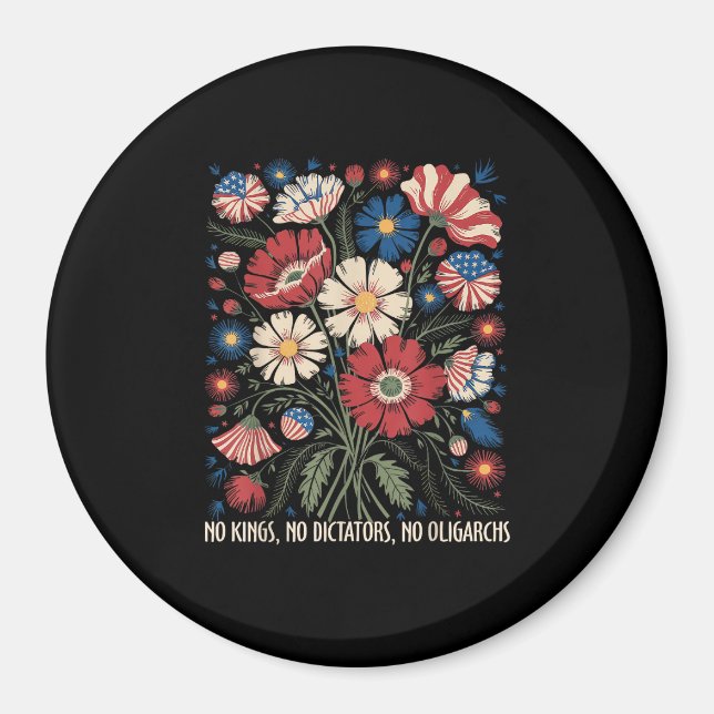 Imán No Kings No Dictators No Oligarchs In America Funn (Frente)
