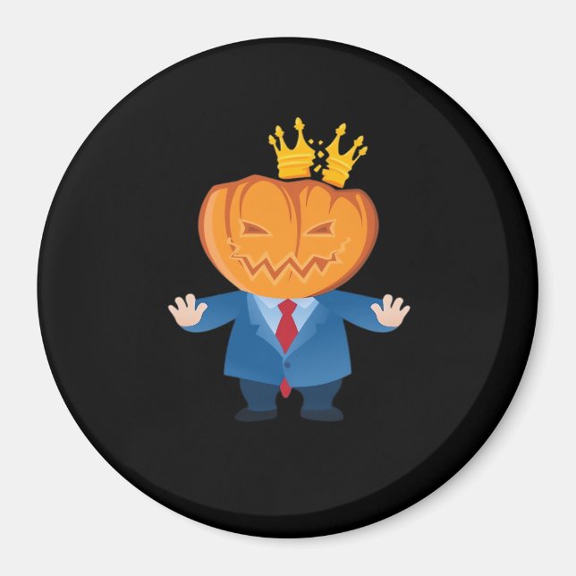 Imán No Kings - Trumpkin Pumpkin Classic (Frente)