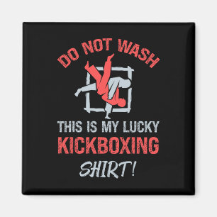 Imán No Lavar Esta Es Mi Camiseta De Kickboxing Afortun