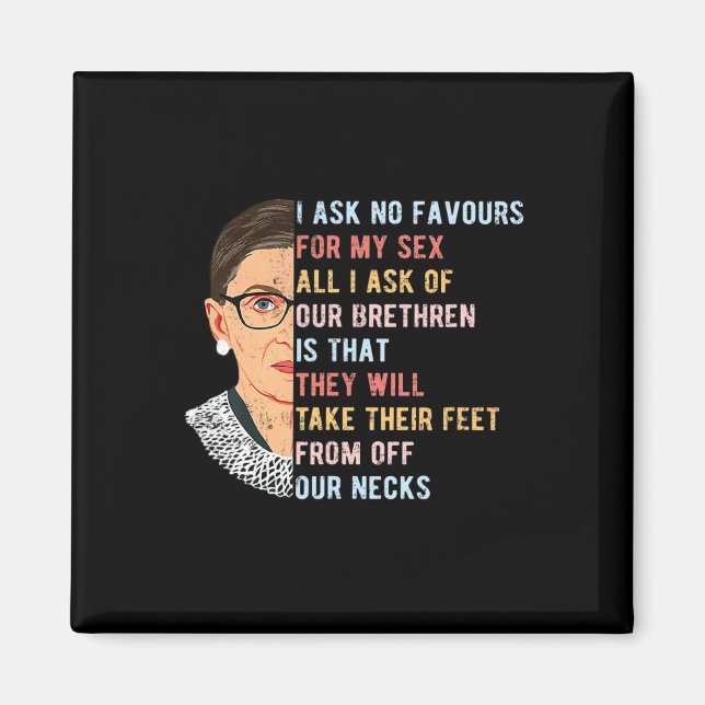 Imán No Le Pido Favor A Mis Derechos Feministas (Frente)