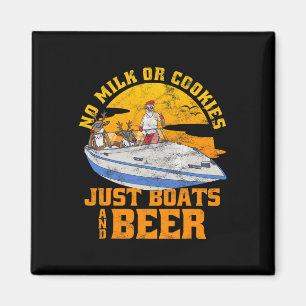 Imán No Leche Ni Galletas Solo Barcos Y Cerveza Navidad
