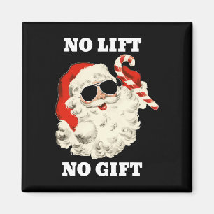 Imán No Levantar No Regalo Divertido Santa Claus Gimnas