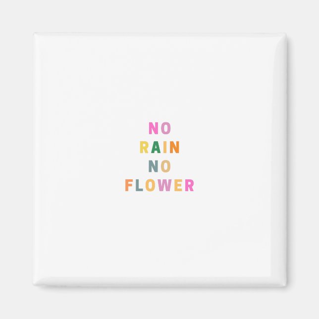 Imán NO LLUVIA FLoWER| Decal religioso| Biblia Verse (Frente)