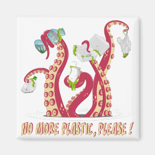 Imán ¡No más plástico, por favor!