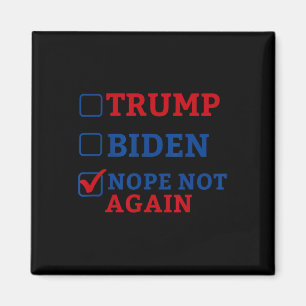 Imán No más voten 2024 contra Trump contra Biden