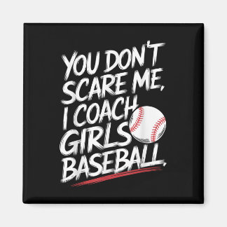Imán No Me Asustas Entreno Béisbol De Chicas Divertido 