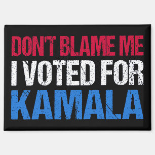 Imán No me culpes, he votado por Kamala.
