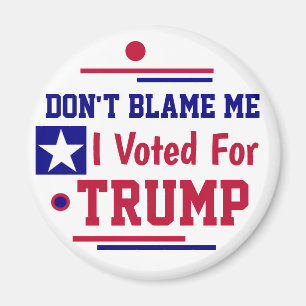 Imán No me culpes voté por Trump Wham-O Frisbee
