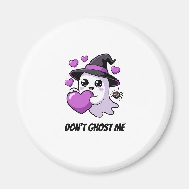 Imán No Me Ghostees Gráfico de Fantasma de Halloween Ad (Frente)