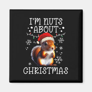 Imán No me gusta el Navidad - Divertida ardilla de Navi