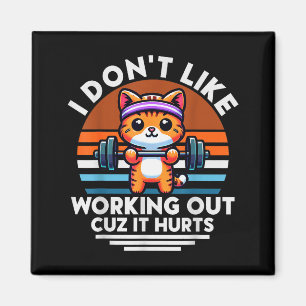Imán No Me Gusta Hacer Ejercicio Porque Duele. Gato Div
