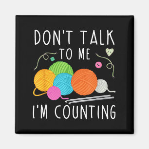 Imán No me hables Estoy contando Crochet Tejer Diversió