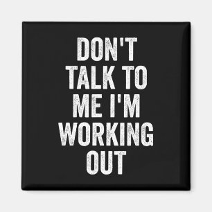 Imán No Me Hables Estoy Entrenando Gimnasio Fitness Cue