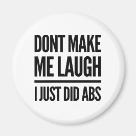 Imán No me hagas reír, acabo de hacer Abs