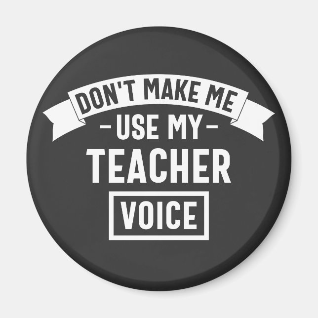 Imán no me obliguen a usar mi voz de profesor (Frente)