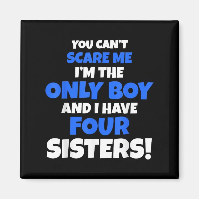 Imán No me puedes decir que tengo cuatro hermanas Herma (Frente)