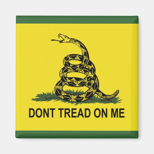 Imán No me toquen la bandera de Gadsden (Frente)