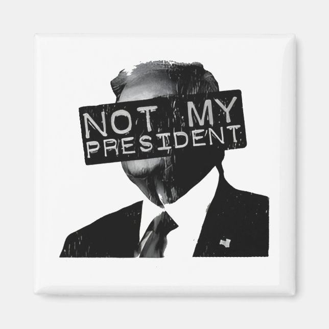 Imán No mi presidente contra Trump Inaguración liberal (Frente)