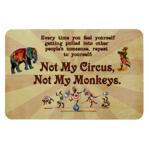Imán No mis monos, no mi circo