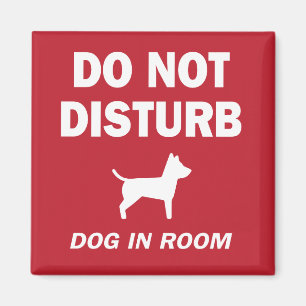 Imán No molestar al perro en la habitación Advertencia