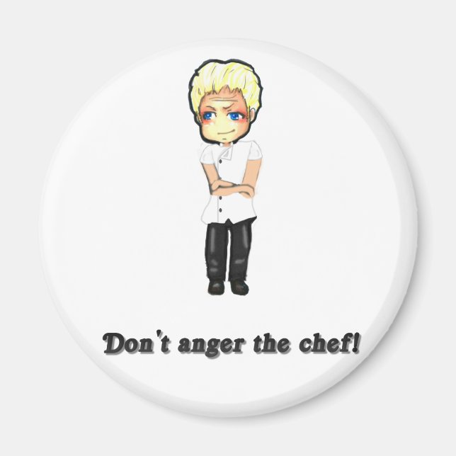 Imán ¡No molestes al chef! (Frente)