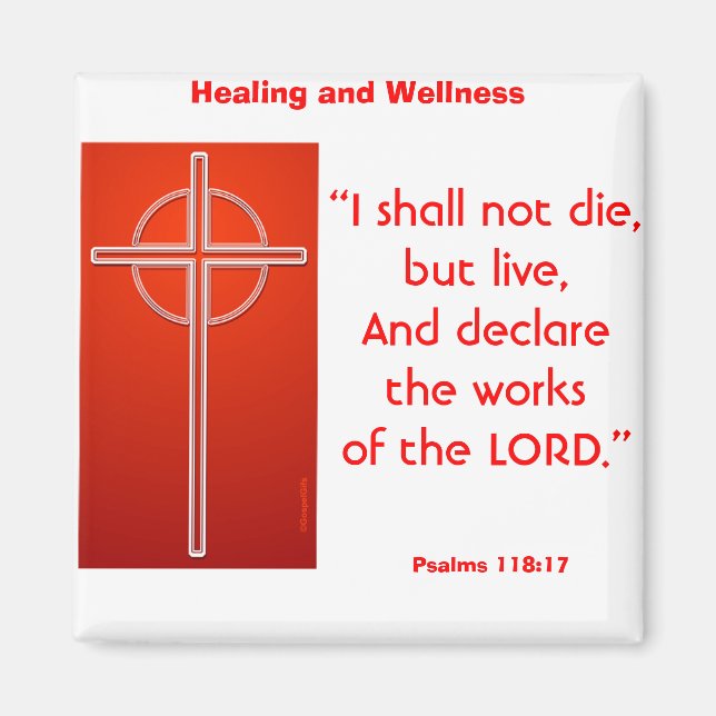 Imán No moriré, pero vivo (Frente)