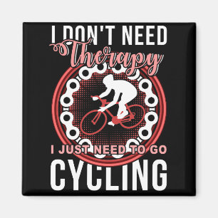 Imán No necesito terapia, solo necesito ir en bicicleta